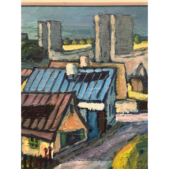 Mats Ahlberg, Northern District, Visby, 1960s, Oil on Panel, Framed For Sale - Image 5 of 18
