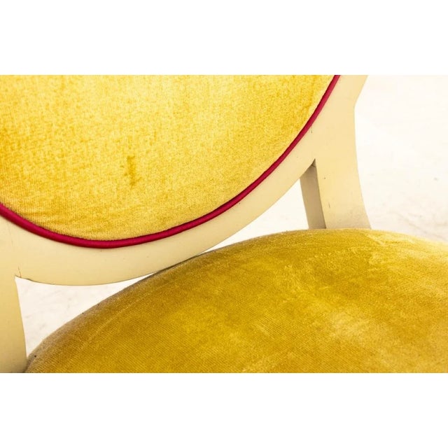 Canary Yellow Pair of Jamie Drake Custom-Made Lacquered Armchairs For Sale - Image 8 of 12