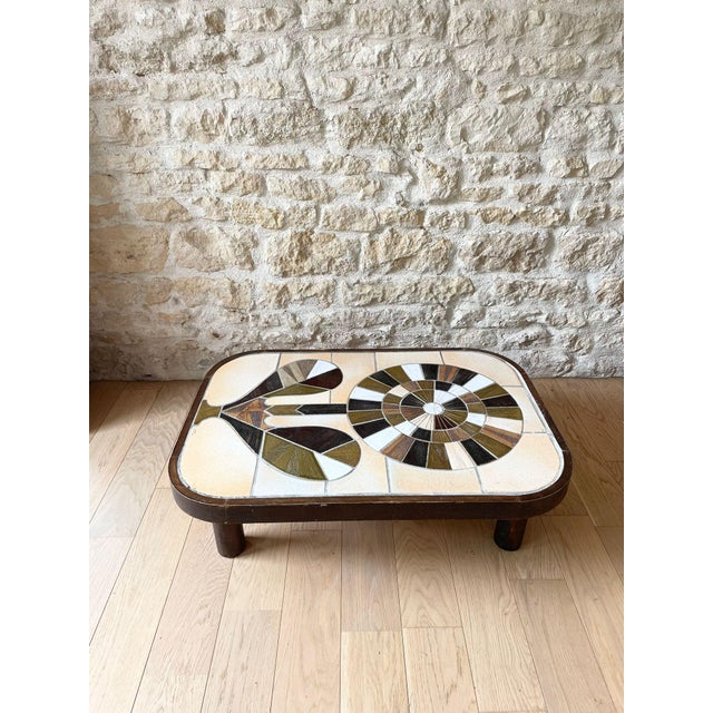 Ceramic Coffee Table by Roger Capron for Vallauris, 1960s For Sale - Image 9 of 9