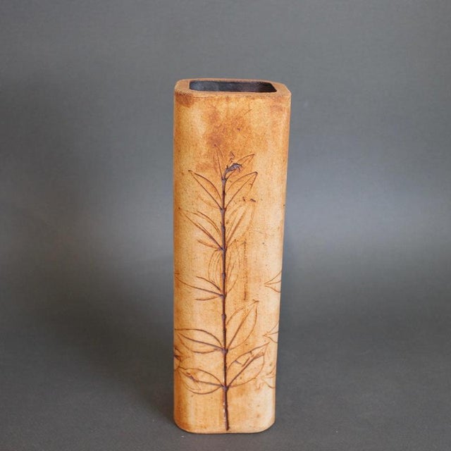 1960s French Stoneware Vase by Raymonde Leduc, 1960s-1970s For Sale - Image 5 of 17