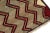 1950s 1950s Vintage Gabbeh Tribal Rug in Beige-Brown and Red Chevron Patterns For Sale - Image 5 of 8
