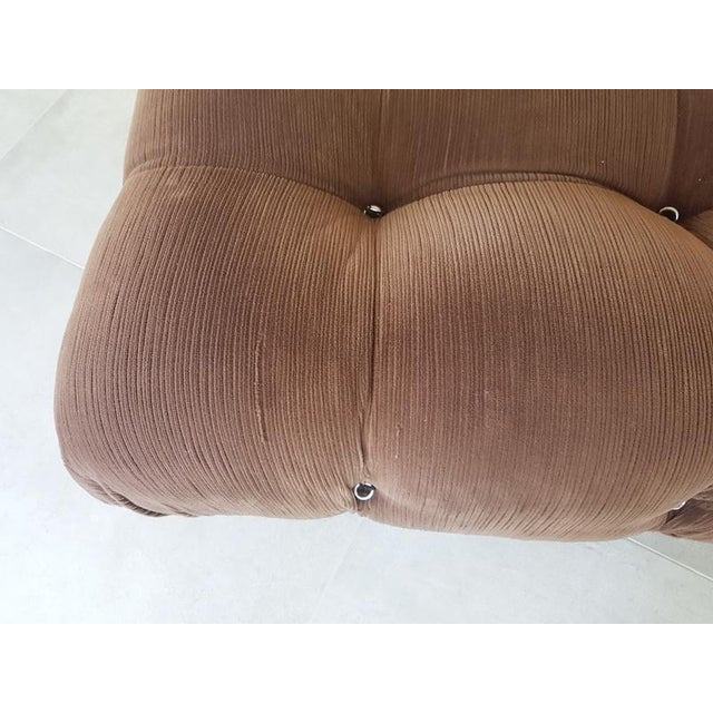 Modular Camaleonda Armchairs and Ottoman in Brown Corduroy by Mario Bellini for C&B Italia, 1970s, Set of 5 For Sale - Image 6 of 18