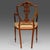 Wood Antique 19th Century Sheraton Painted Satinwood Armchair, 1890 For Sale - Image 7 of 8