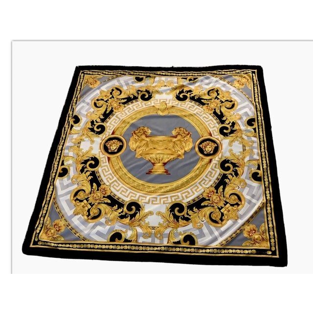 Custom Made Lion & Urn Versace Style Throw For Sale - Image 12 of 12