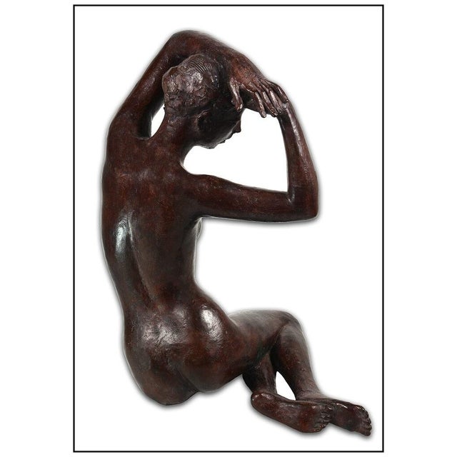 The artwork here, "Mercury", is a wonderful depiction of a nude woman stretching her arms over her head, that is saturated...
