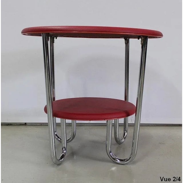 Bauhaus Metal & Chrome Table by Michael Thonet for Thonet, 1940s For Sale - Image 13 of 18