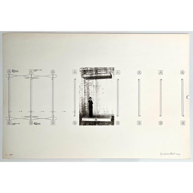 Printmaking Materials Bernhard Leitner, Austrian Sound Space Architect Bernhard Leitner Photo Lithograph Hand Signed Art For Sale - Image 7 of 9