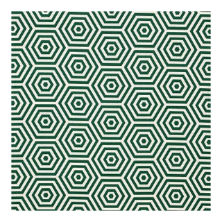 Sample - Schumacher Bees Knees Indoor/Outdoor Fabric, Emerald For Sale