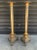 Metal Tall Candle Holders in Bronze Signed A.K. - A Pair For Sale - Image 7 of 13