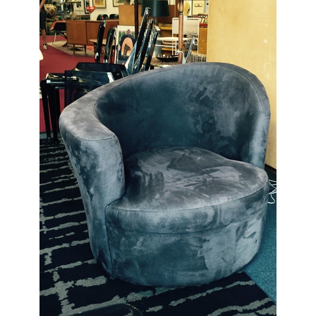Art Deco Style Asymmetrical Swivel Chair Chairish