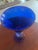 American American Ritz Blue Bubble Vase For Sale - Image 3 of 5