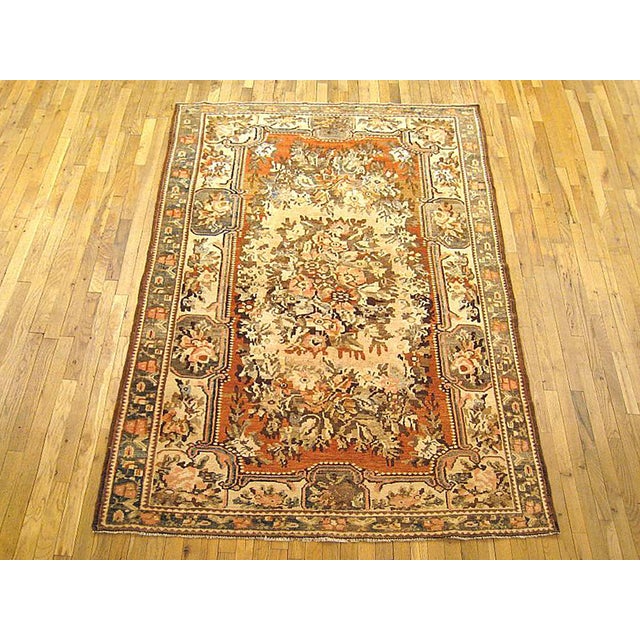 Vintage Persian Baktiari Oriental rug, Small size A vintage Baktiari oriental rug, size 8'2" x 5'3", circa 1930. This...