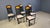Black Vintage Burl Wood and Lacquer Dining Chairs, 1980s, Set of 6 For Sale - Image 8 of 14