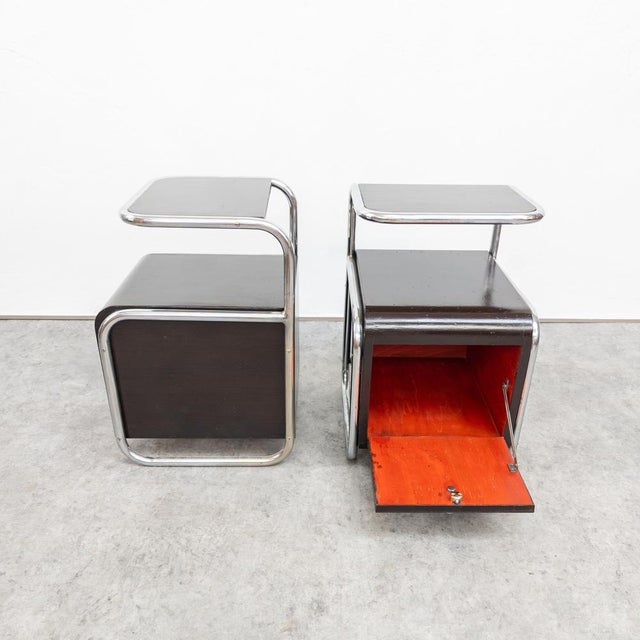 Bauhaus Nightstands from Mücke Melder, 1930s, Set of 2 For Sale - Image 10 of 18