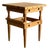 Vintage Butcher Block Top Side Table For Sale