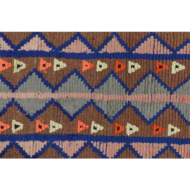Vintage Moroccan Runner With Polychromatic Geometric Patterns, From Rug & Kilim For Sale In New York - Image 6 of 7