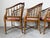 Brown Vintage Drexel Hollywood Regency Faux Bamboo Carved Wood Dining Chairs – Set of 4 For Sale - Image 8 of 18