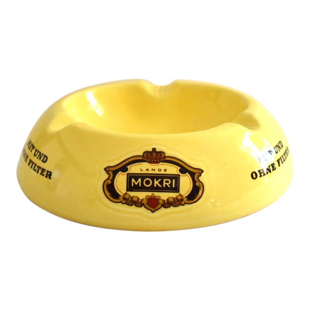 Mid-Century German Mokri Ceramic Ashtray For Sale
