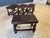 Antique Tooled Leather Top Stools / Tables For Sale In Dallas - Image 6 of 17