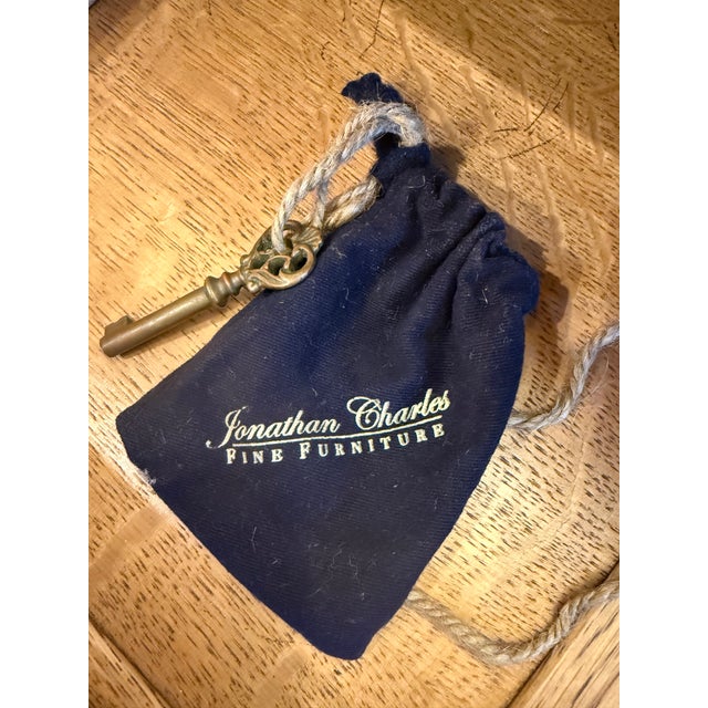 Windsor Walnut Bow Front Chest of Drawers by Jonathan Charles Fine Furniture For Sale - Image 11 of 11