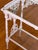 White Antique French Cast Iron Two-Tier Garden Table, Etagere With Glass Tops. Circa 1880 For Sale - Image 8 of 13