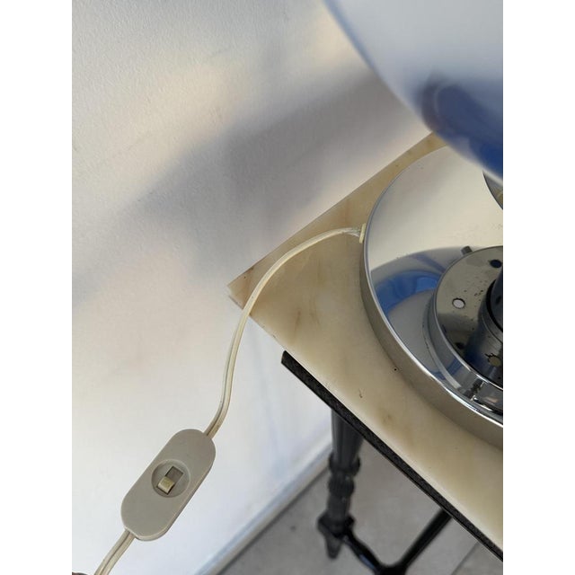 Metal Striped Murano Glass Lamp For Sale - Image 7 of 11