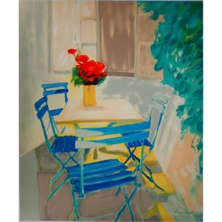 Claude Hemeret, Terrasse d’été, Lithograph For Sale