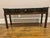 Drexel Heritage 1960s Drexel Heritage Chinoiserie Black Lacquer Console Table | Hand-Painted | Glass Top For Sale - Image 4 of 7