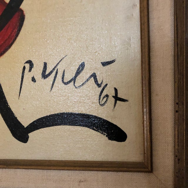 Peter Keil 1967 Portrait of a Mother & Child Oil Painting by Peter Robert Keil, Framed For Sale - Image 4 of 13