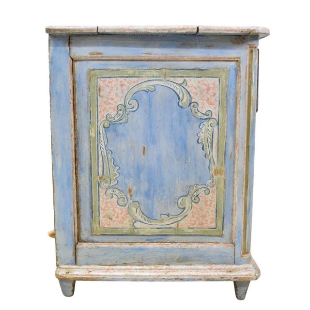 French Provincial Painted Three Drawer Chest For Sale - Image 4 of 5