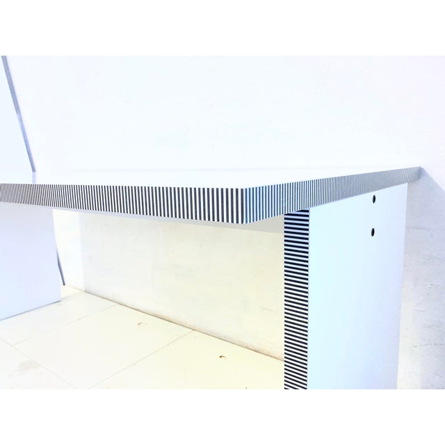 Black Kroma Desk attributed to Antonia Astori for Driade, 1980s For Sale - Image 8 of 16