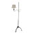 Early American Hand Crafted Wrought Iron Floor Lamp For Sale