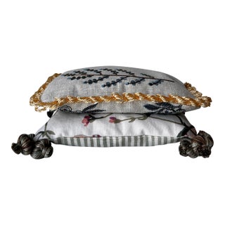 Cole & Son, Sanderson, GPP & J Baker, Chelsea Textiles Lavender-Filled Decorative Pillows - Collection of 2 Large For Sale