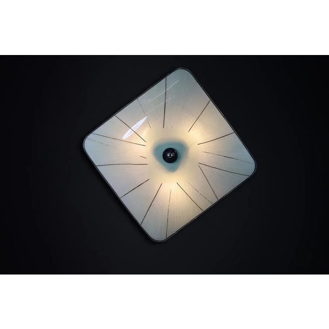 Mid-century glass hanging pendant lamp or wall light brussels world expo 1958 (no:31) this lighting is a stunning example...