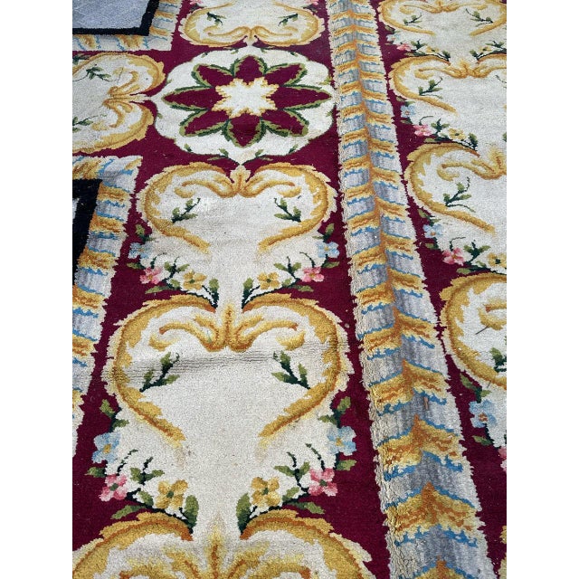 Textile Spanish Savonnerie Runner, 1890s For Sale - Image 7 of 17