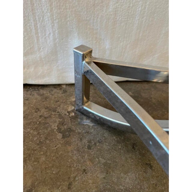 Mid Century Modern Chrome Side End Tables - a Pair For Sale - Image 4 of 5