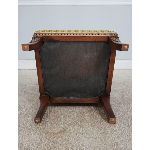 Egyptian Style Gilt Carved Hall Chair W. Swans For Sale - Image 18 of 18