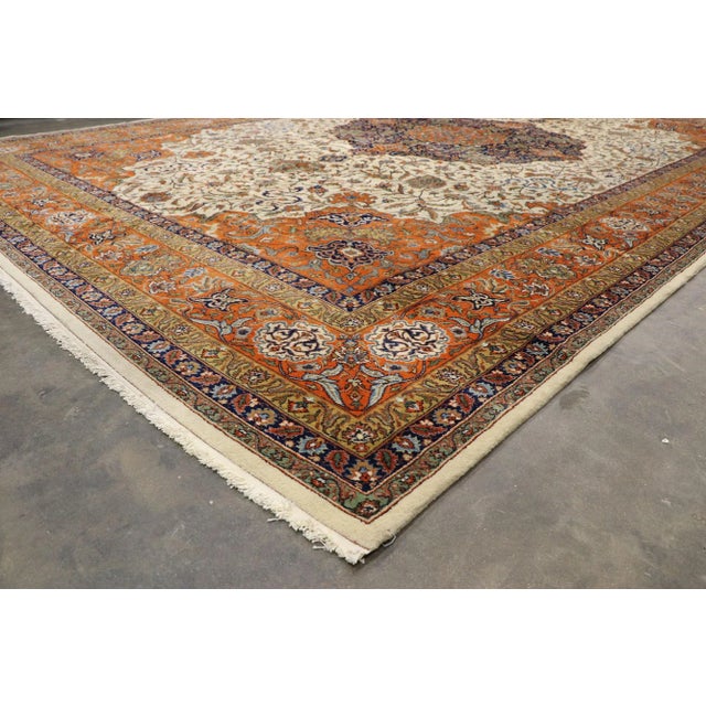 Vintage Romanian Palace Size Rug, 12'00 X 18'05 For Sale In Dallas - Image 6 of 9