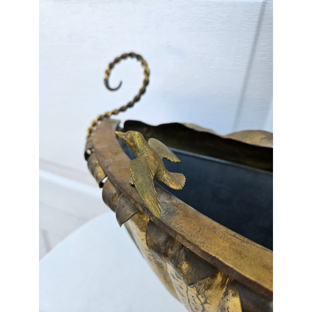 Italian Mixed Metals St. Francis of Assisi Wall Pocket Planter For Sale - Image 4 of 17