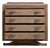 1930s French Beige Art Deco Oak Chest of Drawers For Sale