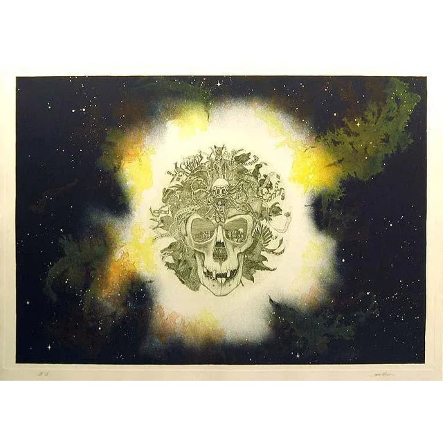 Printmaking Materials 1980s "Grateful Dead" James Rome Signed Color Intaglio Etching For Sale - Image 7 of 7