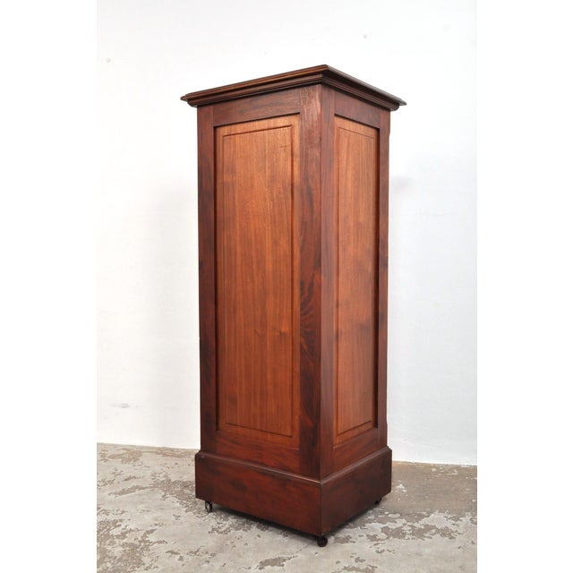 Antique Roller Door Cabinet in Mahogany, 1880s For Sale - Image 11 of 13