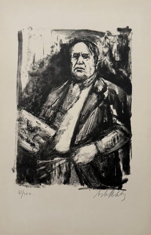 Arbit Blatas, Lithuanian French Artist Arbit Blatas Lithograph Maurice de Vlaminck Ecole Paris, 1962