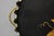 Mid 20th Century Vintage French Country Black and Gold Hand Painted Oval Toleware Serving Tray For Sale - Image 5 of 15