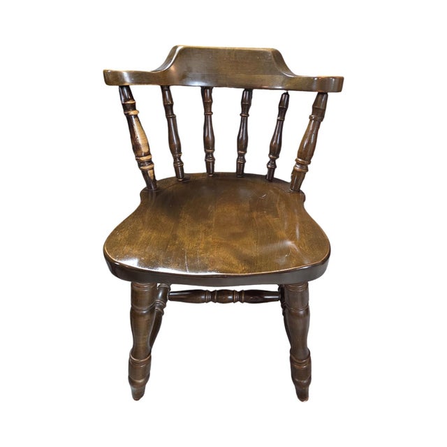 Mid-Century Richardson Brothers Solid Wood Dining Chairs - Mixed Set of 4 (2 Armchairs, 2 Side Chairs) For Sale - Image 4 of 12