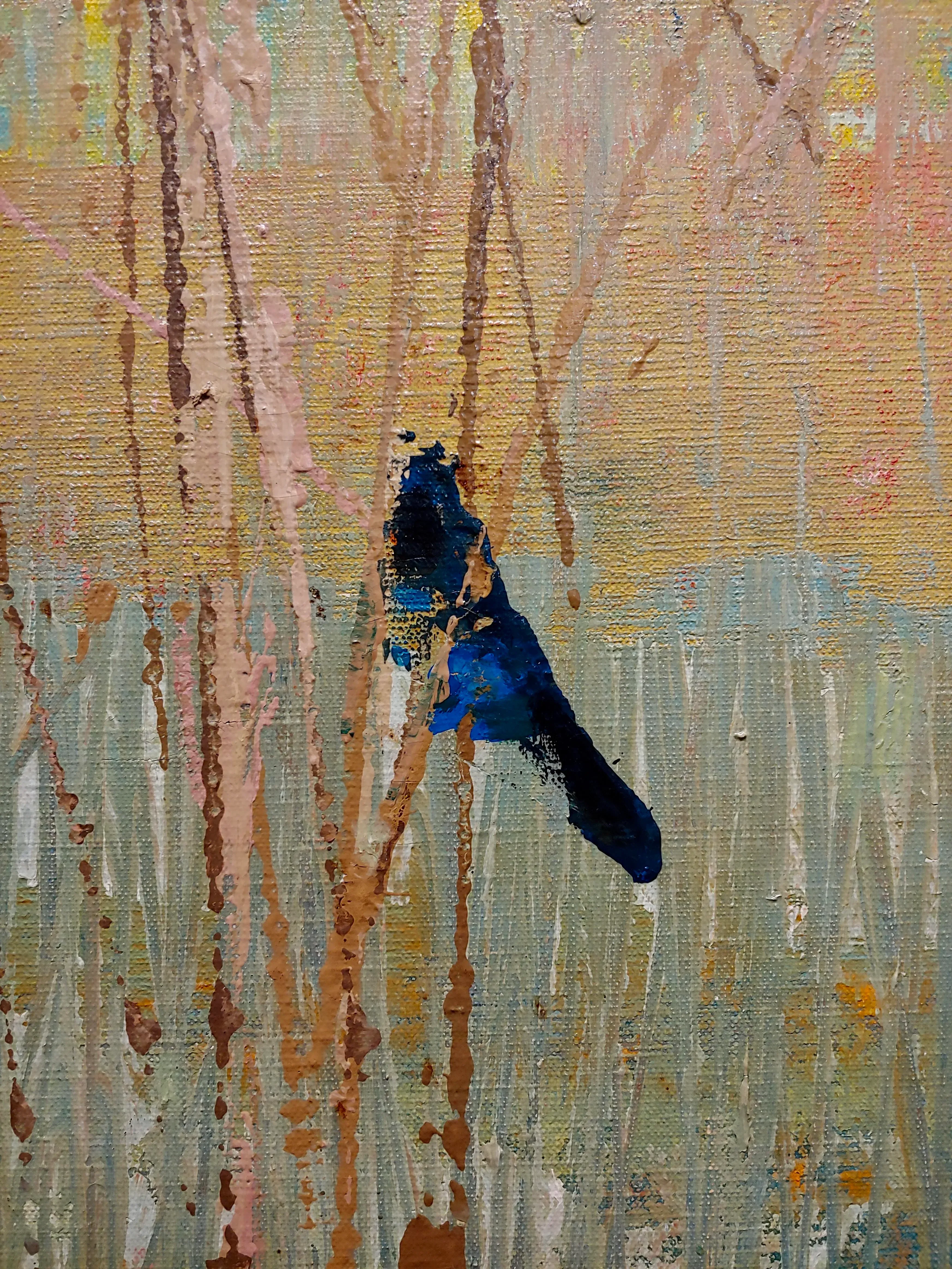 Dorr Bothwell -Blackbirds Feeding in a Wildlife Wetland Refuge