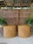Mid-20th Century Organic Modern Refinished Pencil Rattan Drum Side Tables by Maitland-Smith-Pair For Sale - Image 12 of 12