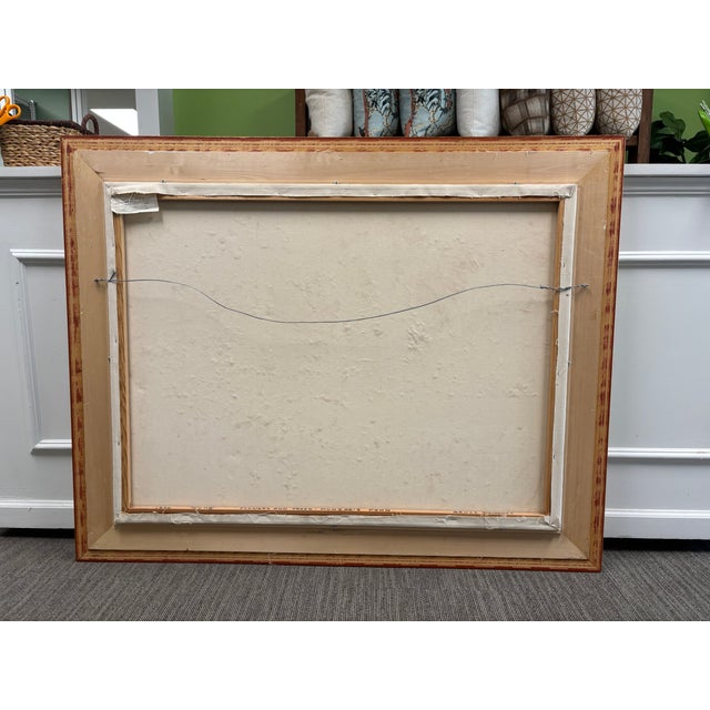 Bruce Steinhoff Original Oil Painting Flowers and Trees Munzars Pond, 1996 - Framed For Sale - Image 11 of 14