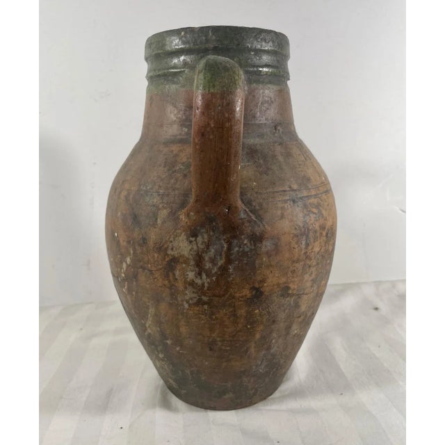 Antique Terracotta Amphora Olive Oil Pot. For Sale - Image 4 of 13