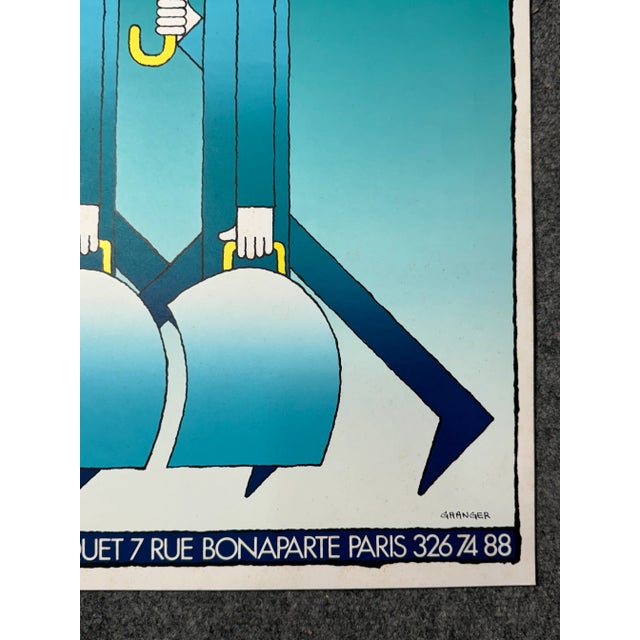 Contemporary Vintage Michel Granger Editions Galerie Marquez, Paris Serigraph For Sale - Image 3 of 9